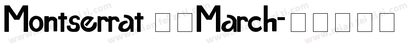 Montserrat 作者March字体转换